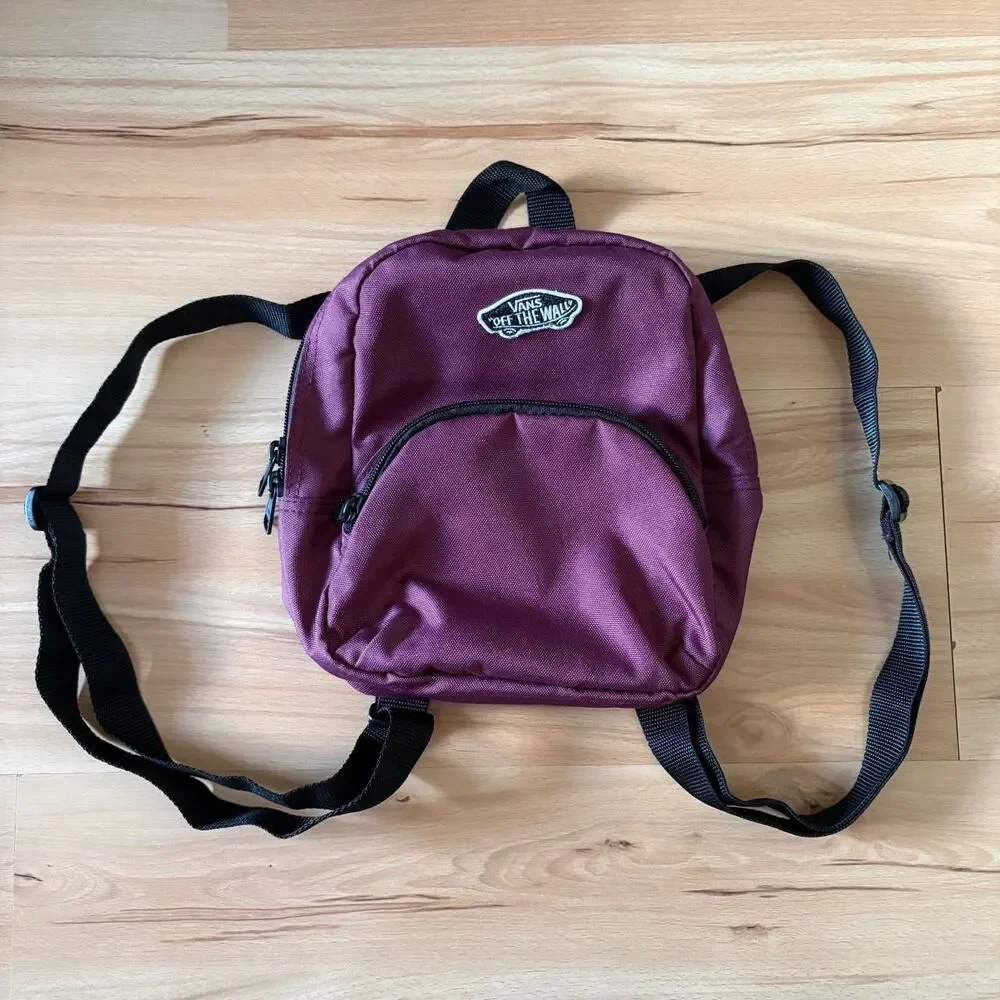 Vans Off The Wall Maroon Mini Backpack